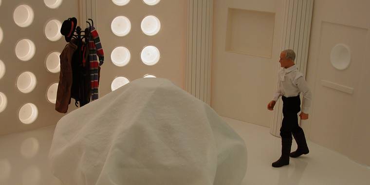 A nice shot of the TARDIS control room. I'm quite proud of this set. After I had it all set up, I got chills... it was like I was really there, only as a giant!