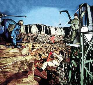 1. G.I. Joe and Sarge were training recruits in the desert.